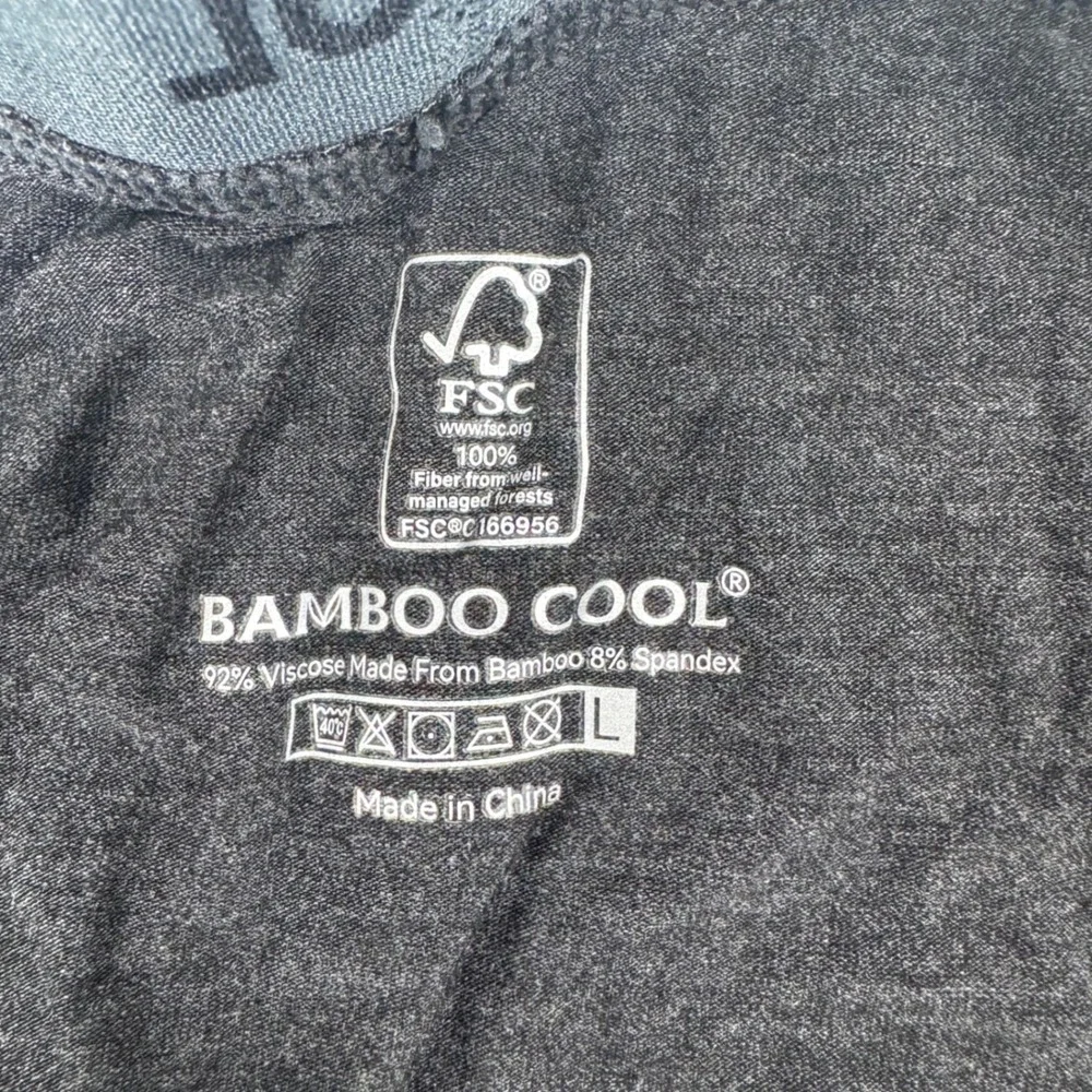 BAMBOO‎ COOL Men's Charcoal Gray Brief Underwear Size Large